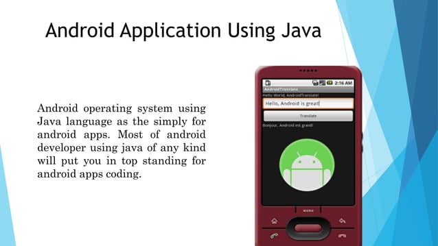 Mobile Application Development Using Java | PPT