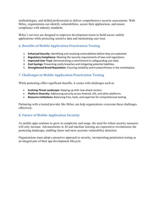 A Comprehensive Guide to Mobile Application Penetration Testing | PDF