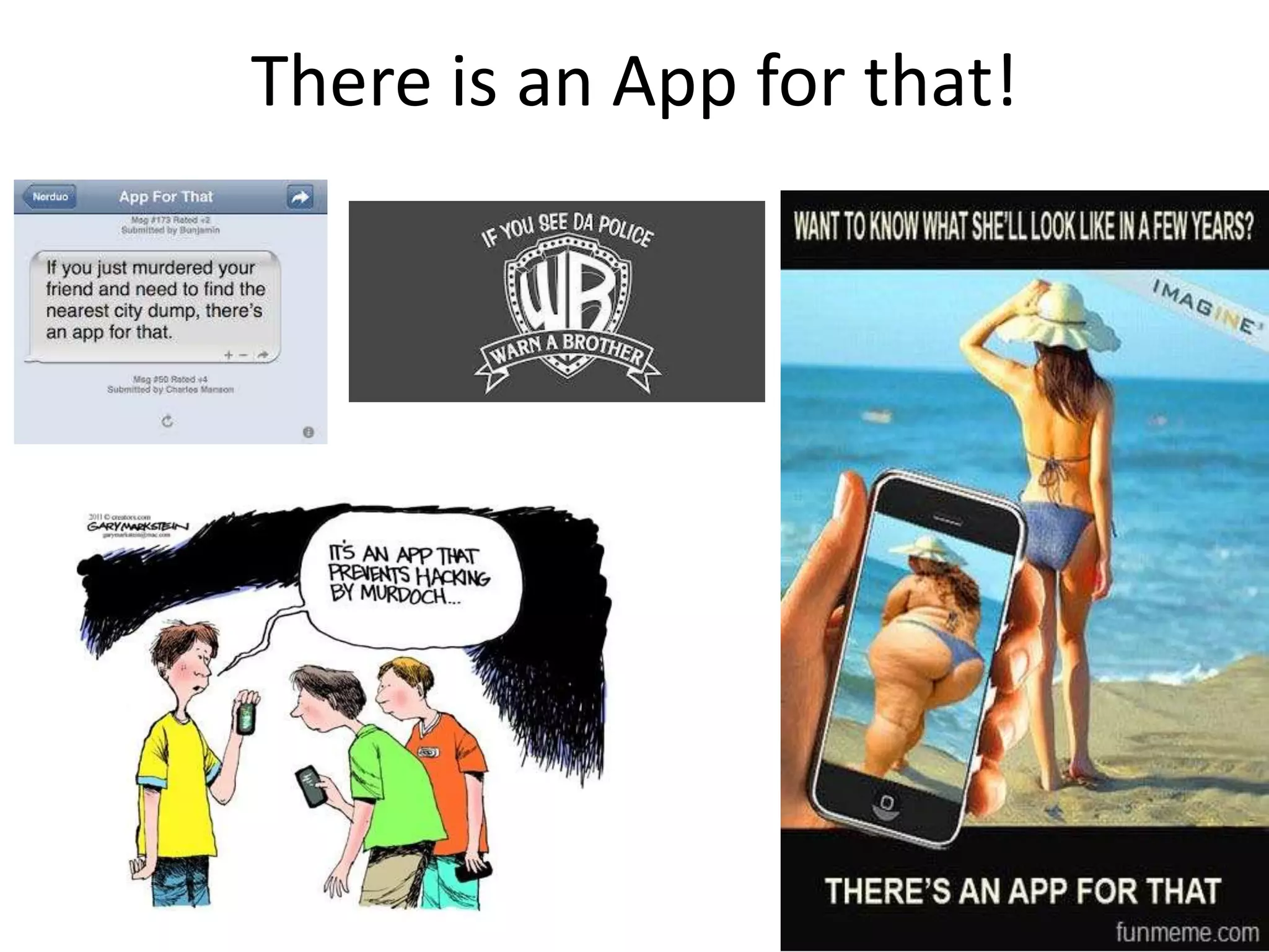 There is an App for that!




                            5
 