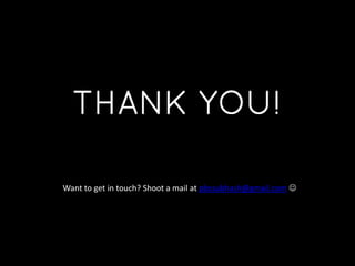 Want to get in touch? Shoot a mail at pbssubhash@gmail.com 
 