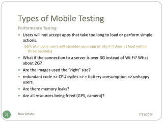 Mobile Application Testing | PPTX