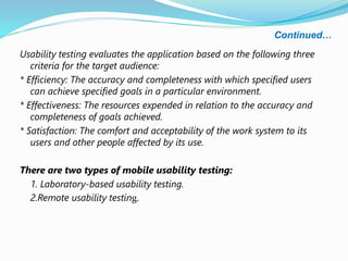 Basic Guide For Mobile Application Testing | PPTX