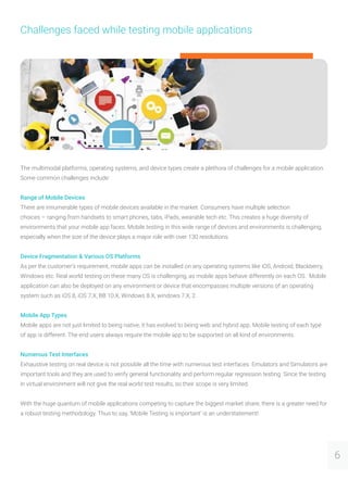 Mobile Application Testing - White Paper | PDF