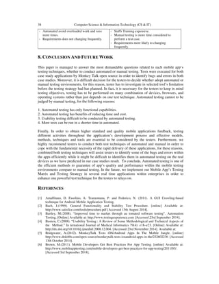 Mobile application testing matrix | PDF