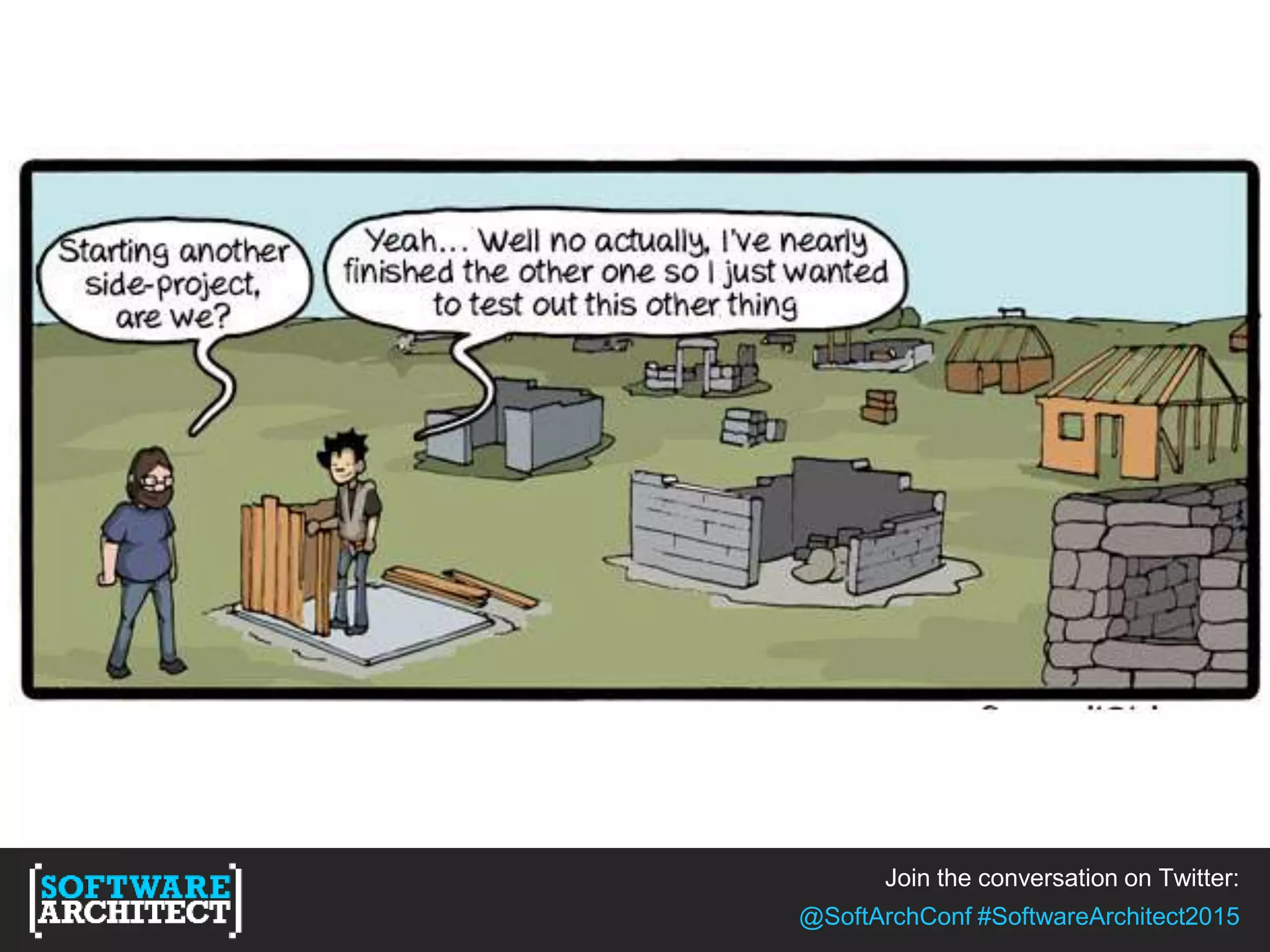 Join the conversation on Twitter:
@SoftArchConf #SoftwareArchitect2015
 
