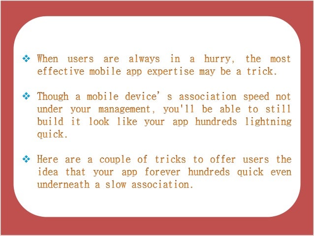 Tricks To Make Your App Load Faster
