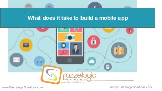 mobile solutions
What does it take to build a mobile app
 