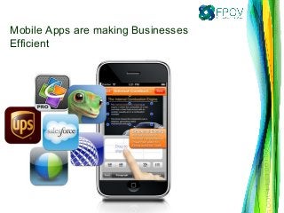 Mobile Apps are making Businesses
Efficient  
 