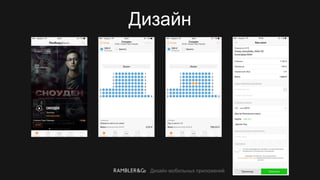 Дизайн мобильных приложений
Дизайн
 