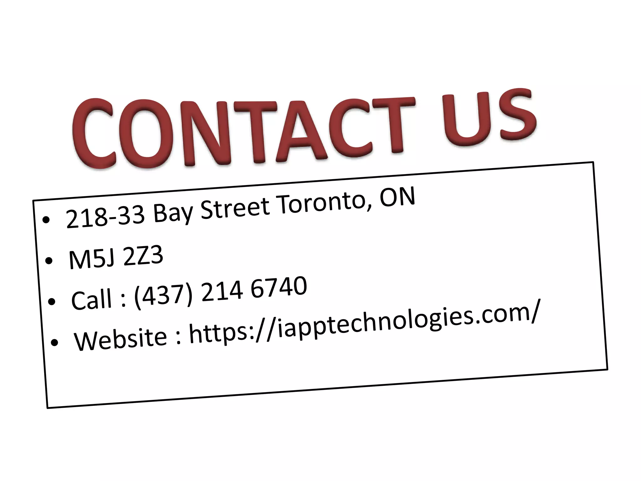 Mobile apps developers toronto
