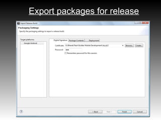 Export packages for release
 
