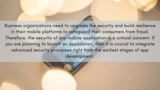 Mobile Application Security