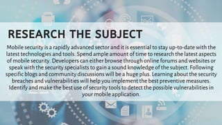 Mobile Application Security