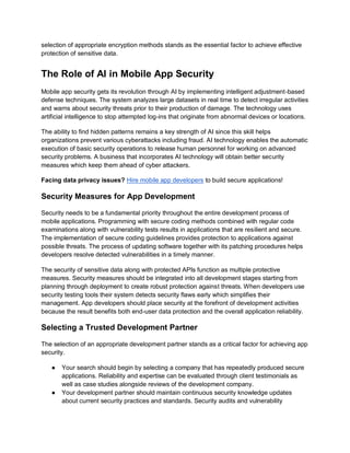 Mobile App Security: Essential Guide to Protecting Your App and Data | PDF