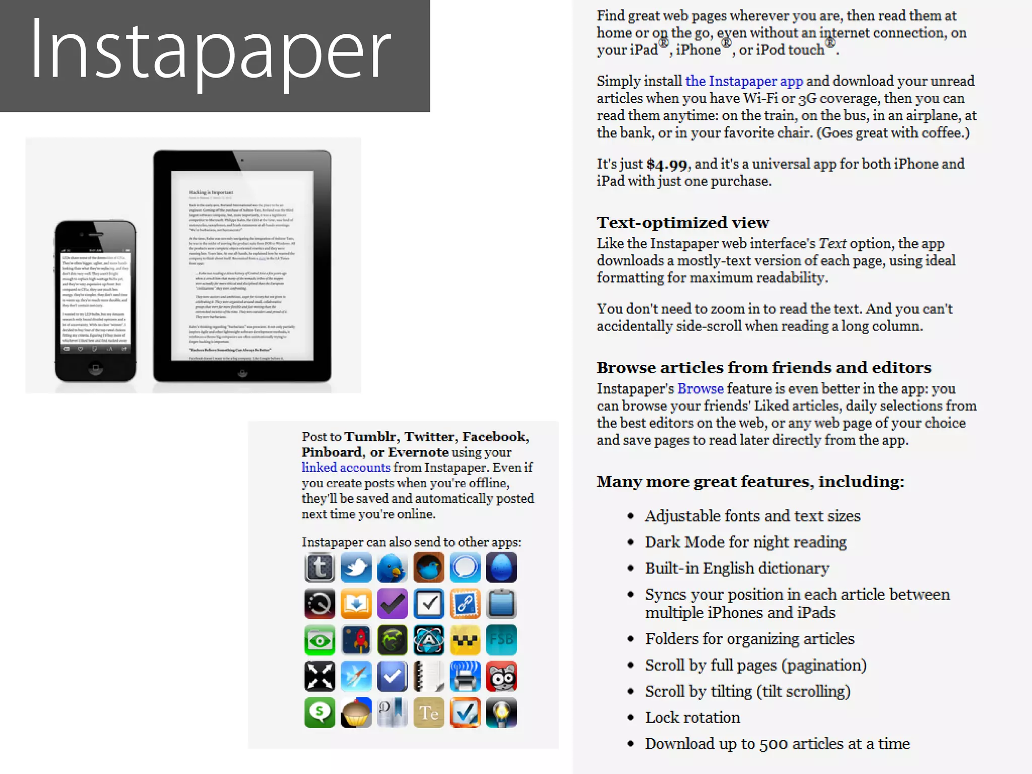 Instapaper
 