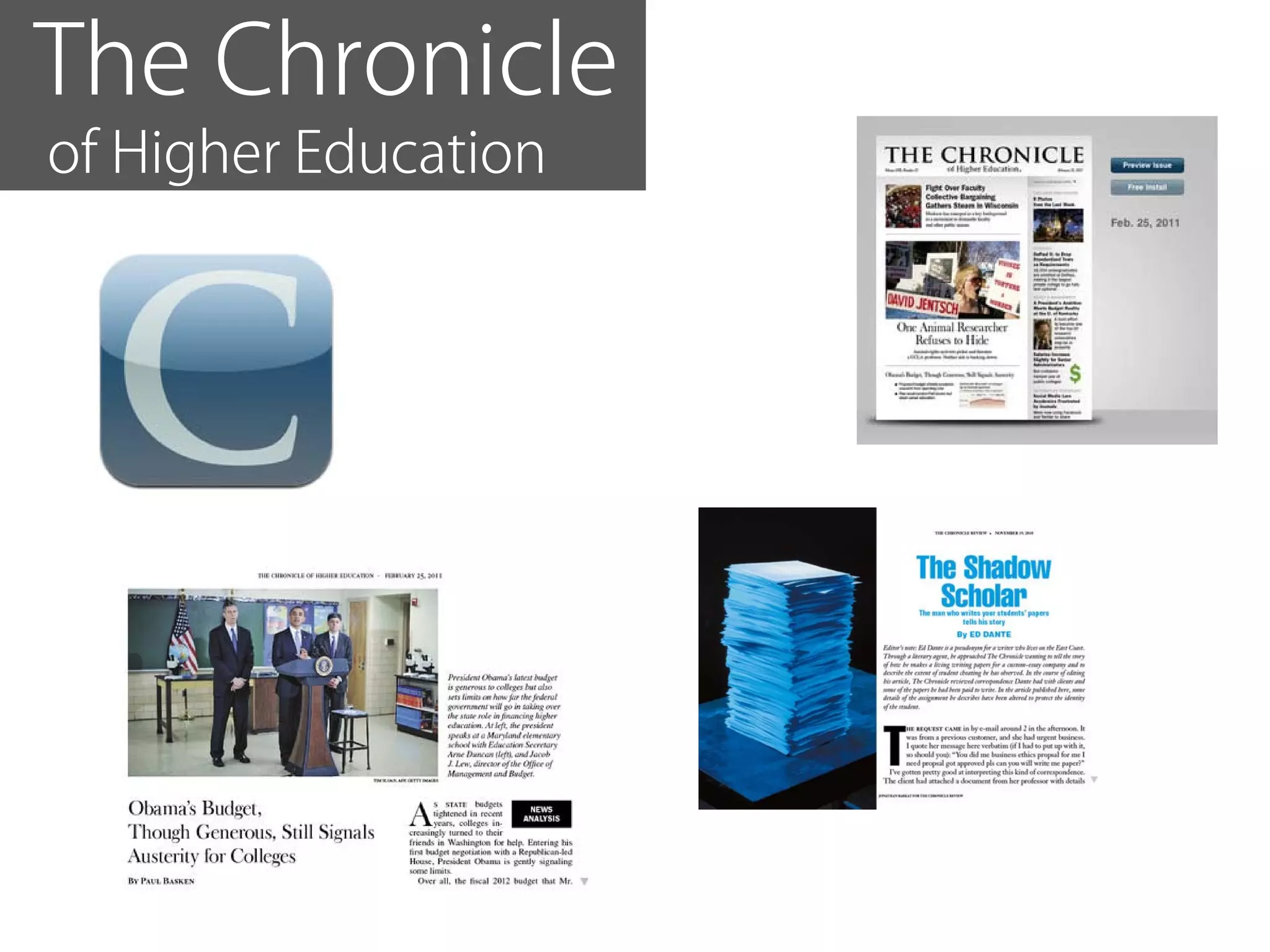 The Chronicle
of Higher Education
 