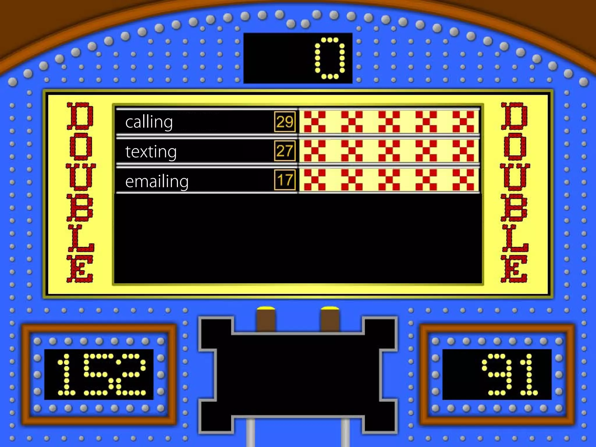 calling
texting
emailing
 