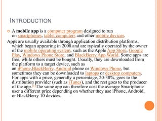 Apps Introduction Mobile apps for librarian | PPTX