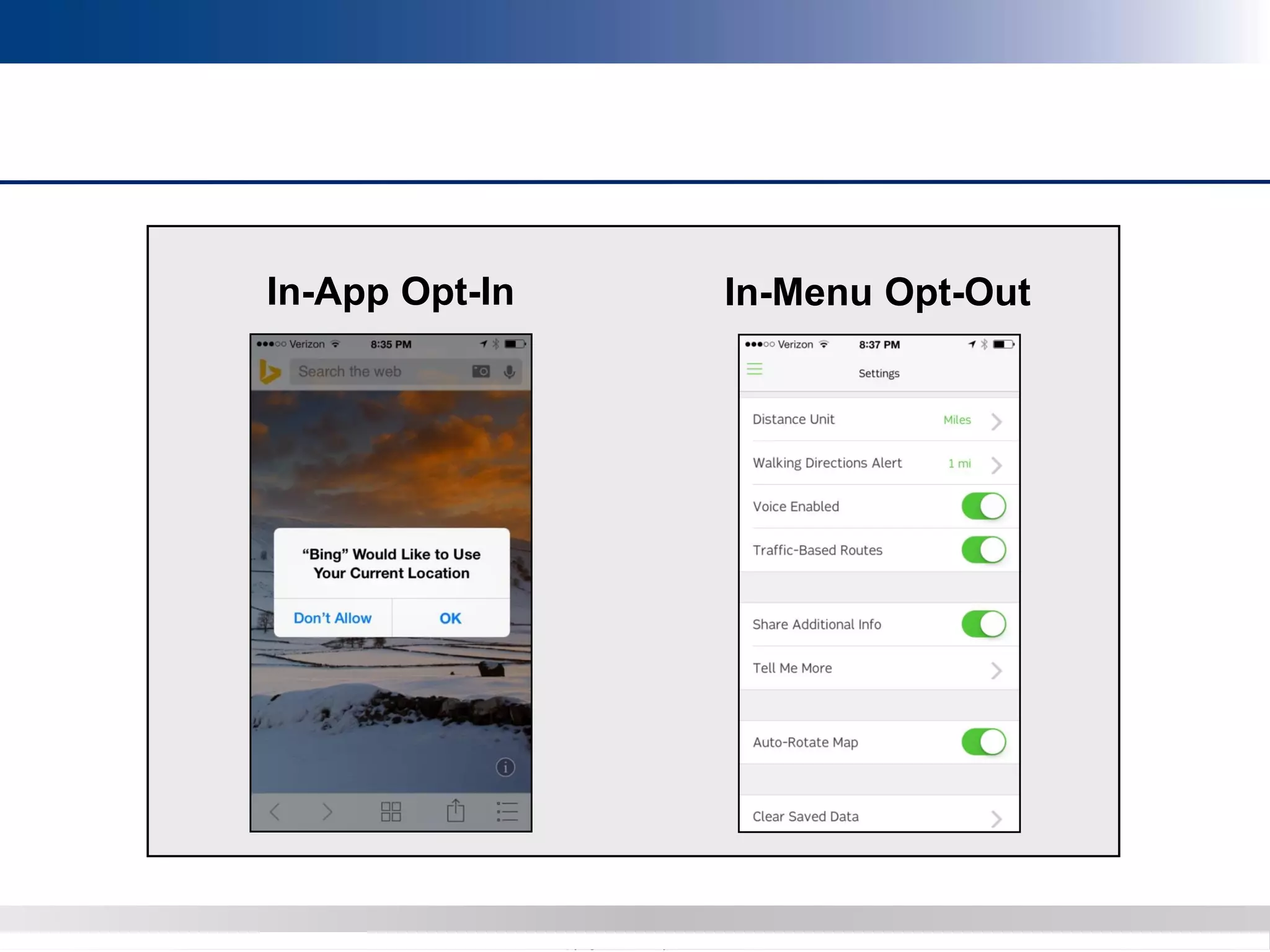 Copyright 2012 Bryan CaveCopyright 2013 BryanCave LLP
In-Menu Opt-OutIn-App Opt-In
 