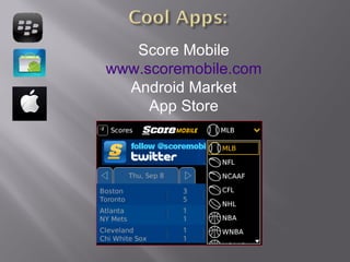 Score Mobile www.scoremobile.com Android Market App Store 