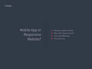 Mobile App vs Mobile Web