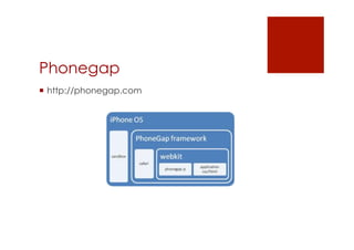 Phonegap
 http://phonegap.com
 