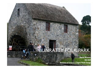 BUNRATTY FOLK PARK
Sharon Brosnan
0651869
Bachelor of Science in Digital Media Design
 