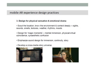 Mobile AR lecture 9 - Mobile AR Interface Design
