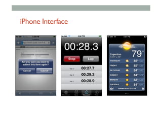 iPhone Interface
 