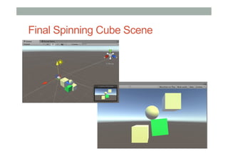 Final Spinning Cube Scene
 