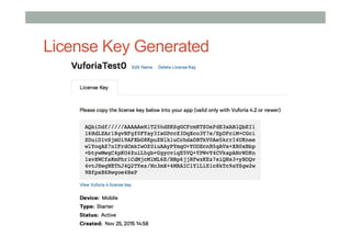 License Key Generated
 