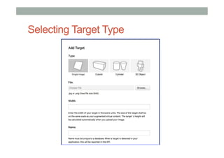 Selecting Target Type
 