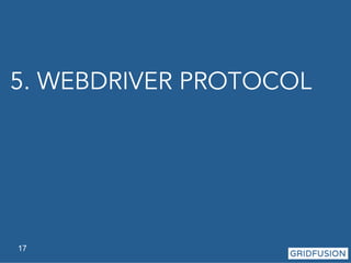 5. WEBDRIVER PROTOCOL 
17 
 