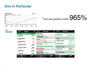 One in Particular


                    •
                        First year growth in trafﬁc   965%




7
 