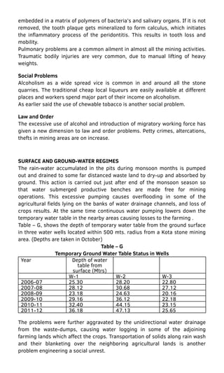 Social Impacts of Kota Stone Mining | PDF
