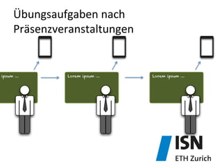 Übungsaufgaben	
  nach	
  
Präsenzveranstaltungen	
  
ipsum … Lorem ipsum … Lorem ipsum …
 