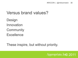 Demand for relevanceMobile means (re)focusing.Repeat visitors/contexts