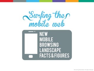 Surfing the
mobile web
New
Mobile
Browsing
landscape
Facts&Figures
© 2013 by Neomobile. All rights reserved
 