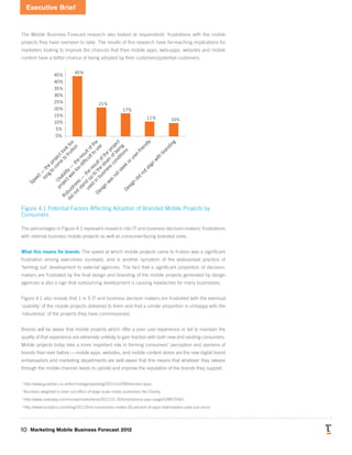Executive Brief
10 Marketing Mobile Business Forecast 2012
The Mobile Business Forecast research also looked at respondent...