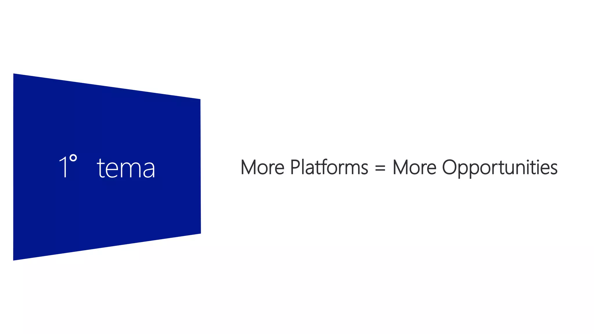 More Platforms = More Opportunities
 