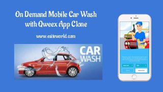 On Demand Mobile Car Wash
with Qweex App Clone
www.esiteworld.com
 