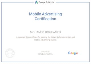 Mobile certified