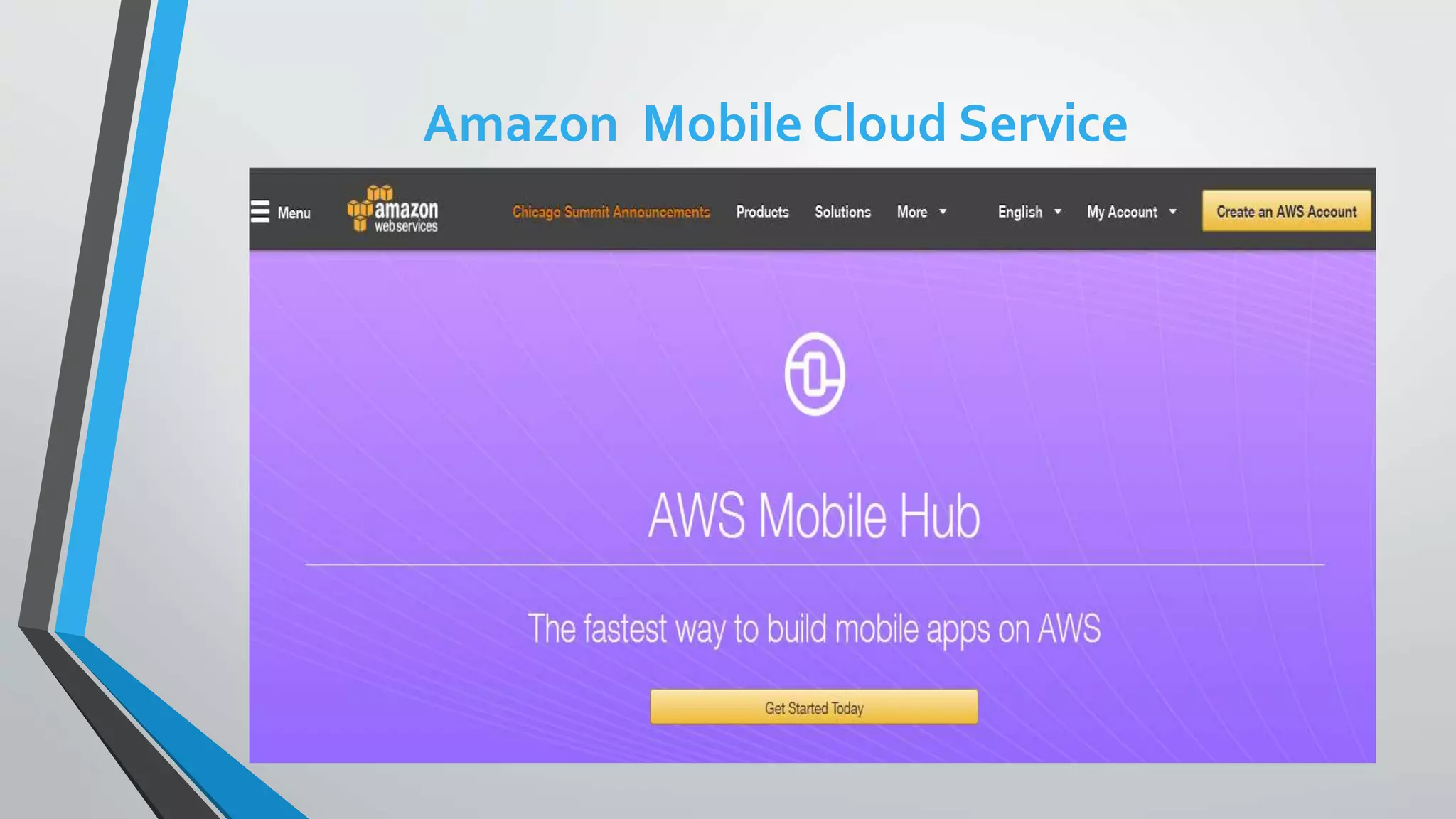 Amazon Mobile Cloud Service
 