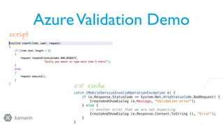 Azure Validation Demo
script

c# code

 