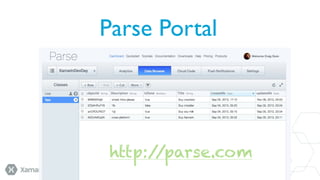 Parse Portal

http:/
/parse.com

 