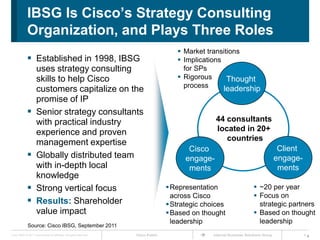 About the researchTop 5 findings and predictionsHow SPs can prosper in the mobile cloud marketToday’s DiscussionSource: Cisco IBSG, September 2011