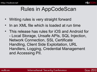 Mobile code mining for discovery and exploits nullcongoa2013