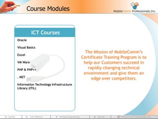 MobileComm Training Services | PDF