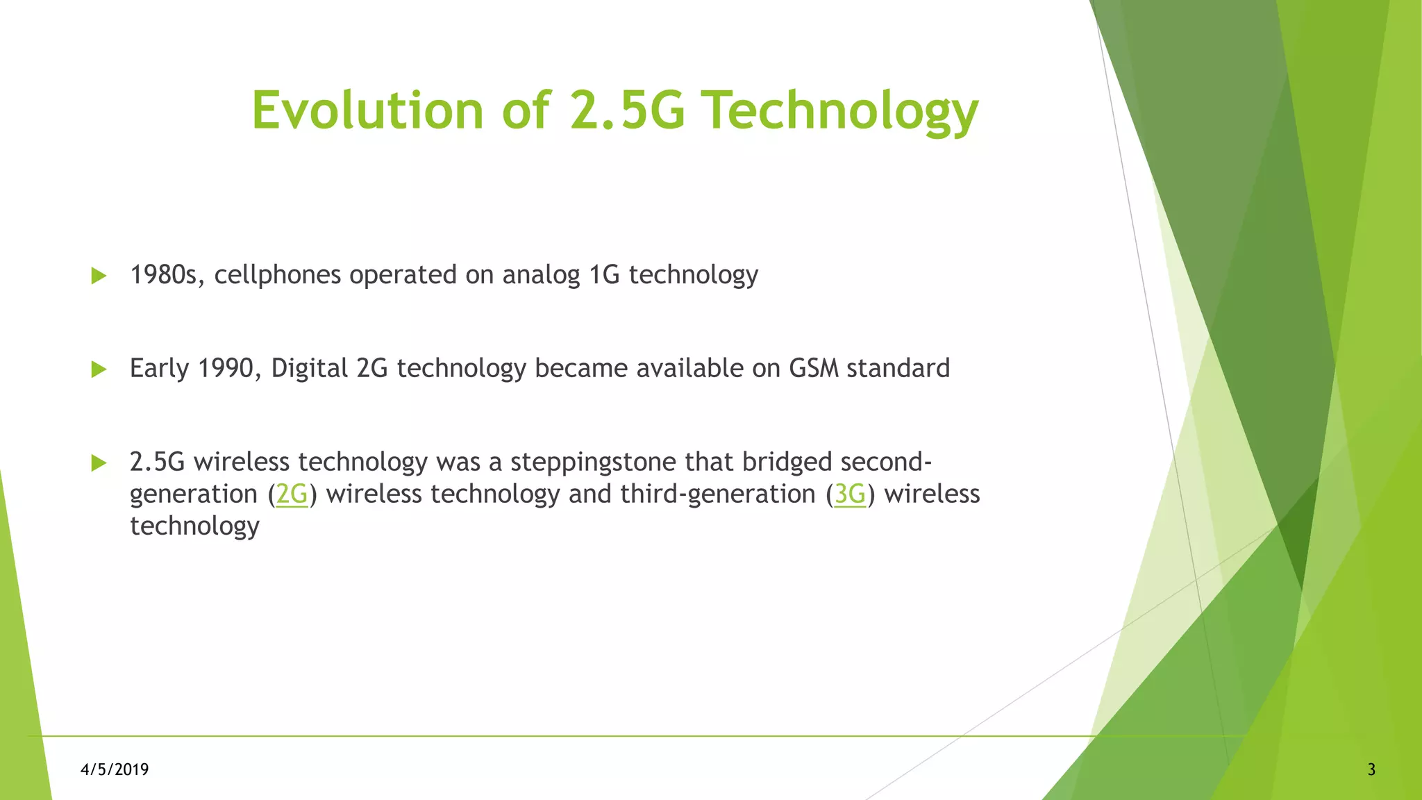 2.5G Cellular Standards | PPTX