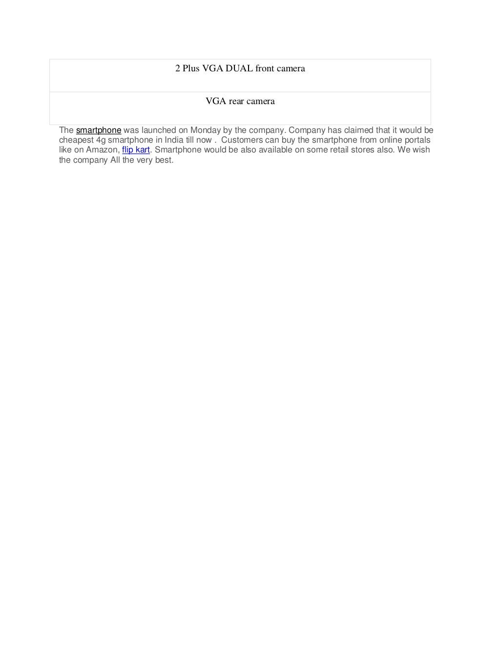 Mobile comparison websites